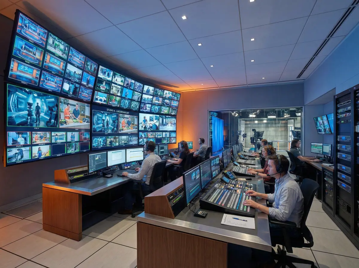 现代化影视制作控制室展示行业技术发展